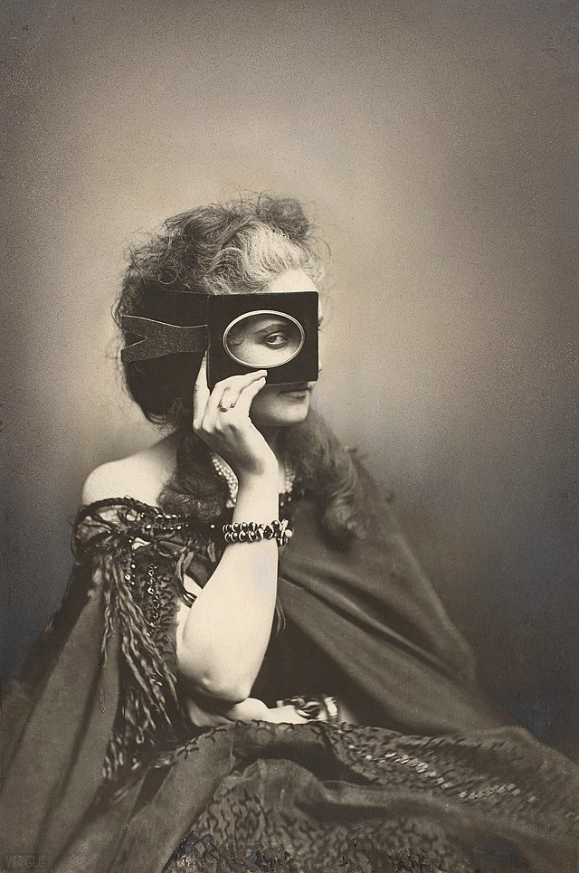  The Countess of Castiglione collaborating on her portrait shoot, photographed by Pierre-Louis Pierson, in the 1860s.