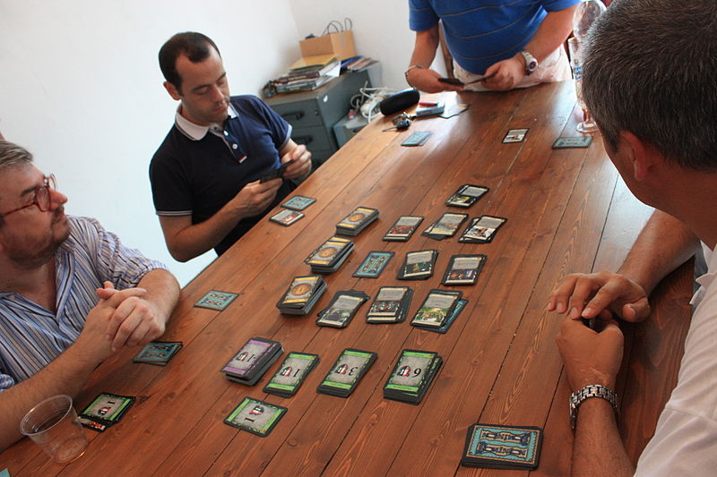 File:Playing Dominion card game.JPG