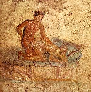 "The lioness" position (Casa del Ristorante, Pompeii)