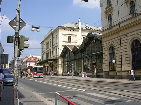 Praha Masarykovo nádraží průčelí Havlíčkova