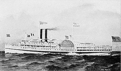 Fall Line's steamer Providence, launched 1866