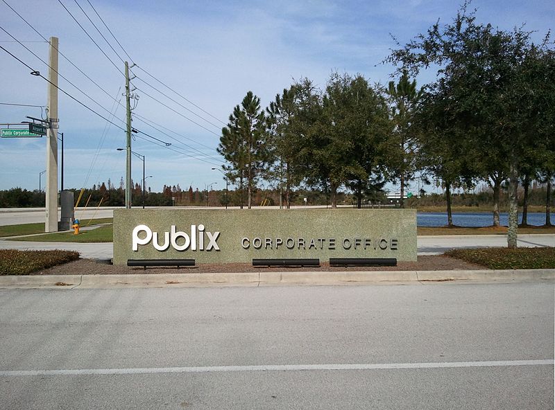 File:Publix Corporate Headquarters Main Entrance Sign, Lakeland Florida.jpg