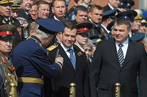 English: Military parade dedicated to the 63rd anniversary of the Soviet Union's victory in the 1941-1945 Great Patriotic War Русский: Военный парад в честь 63-й годовщины Победы в Великой Отечественной войне