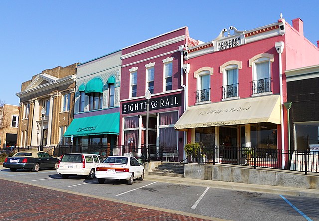 Opelika's Historic Railroad Avenue, 2011.