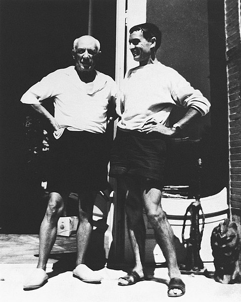 File:René Bernasconi and Pablo Picasso at Villa La Californie.jpg