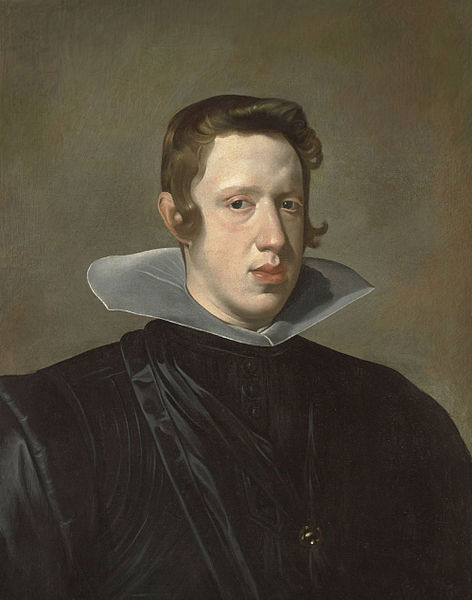 A 1623 portrait of Philip, displaying the prominent "Habsburg lip"