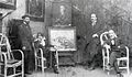 Robert Antoine Pinchon, Mrs. Dumont, La Broue, and Pierre Dumont (from left to right), before World War I.jpg