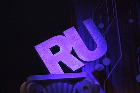 Runet logo at the 2009 Runet Prize ceremony