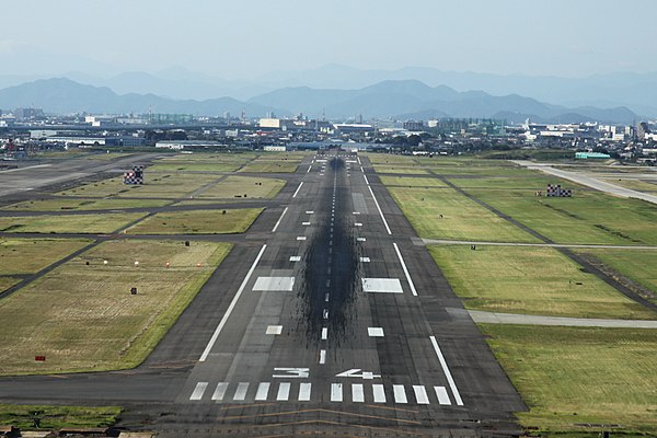 Runway 34 at Nagoya Airfield