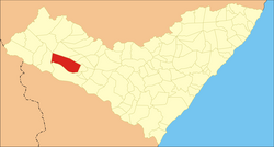 Localização de São José da Tapera em Alagoas