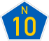 Escudo da rota nacional N10