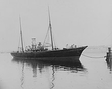 SMS Zieten, testbed for the new Whitehead torpedo SMS Zieten in port.jpg