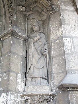 Статуя святого Алодия (храм Святого Германа Осерского, Париж).