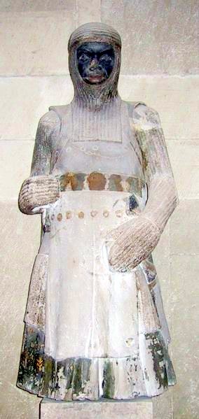 Statue of Saint Maurice; leader of the Theban Legion.