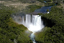 Salto Utiariti, waterval in de rivier Papagaio