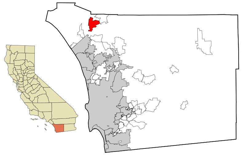 File:San Diego County California Incorporated and Unincorporated areas Fallbrook Highlighted.svg