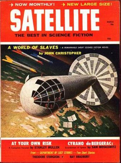 Christopher's novella "A World of Slaves" was the cover story on the March 1959 issue of Satellite Science Fiction