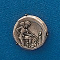 Segesta - 415-400 BC - silver tetradrachm - hunter at herm - charioteer in quadriga and Nike - London BM RPK-p245A-1-Seg