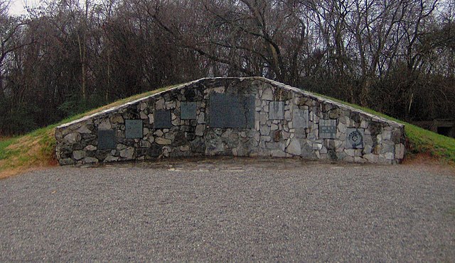 Burial mound at the Sequoyah Museum, where 191 burials uncovered in the Tellico Archaeological Project were reinterred