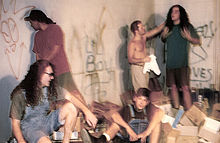 Sexart di candid gambar 1992 (kiri ke kanan): Ryan Shuck, Ray Solis, Jonathan Davis, Dennis Shinn, David deroo sala