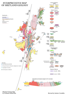 Carta geologica delle Shetland