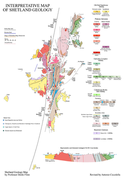 Shetland geological map Shetland geology map.png