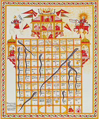 <span class="mw-page-title-main">Snakes and ladders</span> Ancient Indian board game