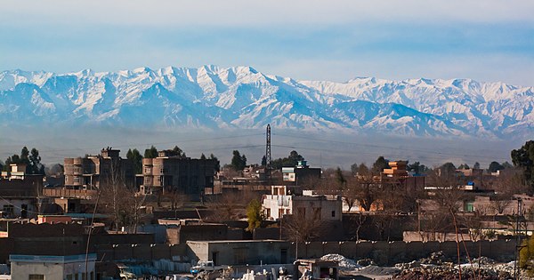 The Spin Ghar range as seen from Jalalabad (Taj Mahal Guest House)