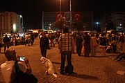 Standing Man protests in Taksim Square during Gezi Park protestsImage taken by John Lubbock in Istanbul during the Gezi Park protests, 2013