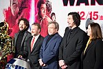 Thumbnail for File:Star Wars- The Last Jedi Japan Premiere Red Carpet- Ram Bergman, Rian Johnson, Mark Hamill, Adam Driver &amp; Kathleen Kennedy (27163803939).jpg