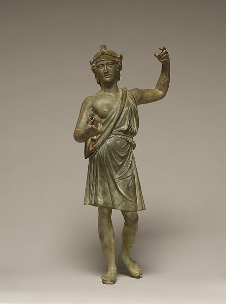 Bronze statuette of Roma or Virtus, 50–75 CE (Getty Villa)