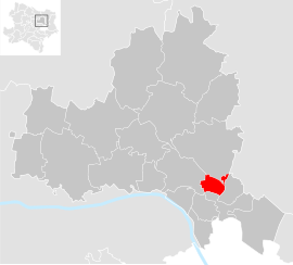 Poloha obce Stetten v okrese Korneuburg (klikacia mapa)