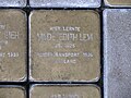 der Stolperstein für Hilde Edith Levi