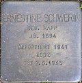 Stolperstein für Ernestine Schwerin (Cardinalstraße 9)