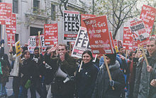 March against fees, November 2000 Student march for 'grants not fees', November, 2000.jpg