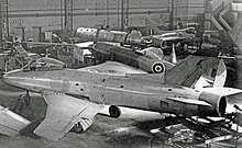 The Supermarine 545 had a three-stage sweep in its crescent wing. It was not put into production. Supermarine 545 Cranfield 10.09.60 edited-3.jpg