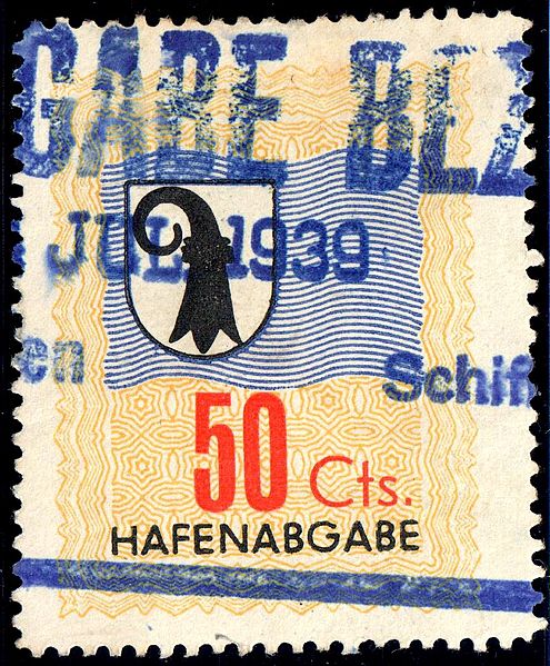 File:Switzerland Basel 1934 harbour due 50c - 3.jpg