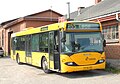 Østtrafik a/s bus 7657 van het Scania type OmniCity op 26 mei 2009 te Hårlev.