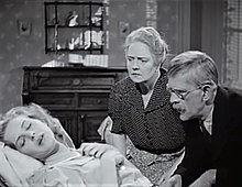 Left to right: Maris Wrixon, Dorothy Vaughan, and Boris Karloff in The Ape (1940)