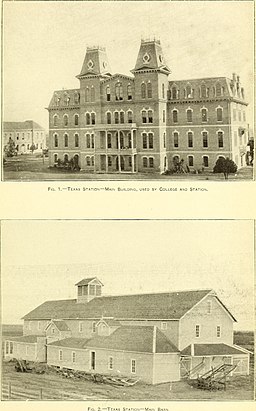 Texas Station, Main Building and Main Barn, 1900