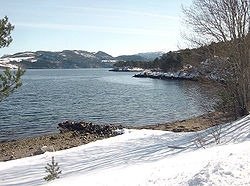 Tingvollfjorden'in görünümü