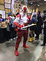 Locally-created hero Captain Canuck, as cosplayed by the founder of Canadian Comic Books Wiki