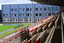 Seating in the Colin Hutton North Stand at Sewell Group Craven Park, Kingston upon Hull.