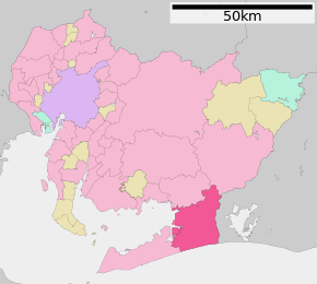 Poziția localității Toyohashi