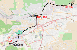 300px tram map of cluj napoca.xcf