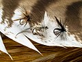 * Nomination Dry flies for salmonid fishing lying on feather material --Ermell 09:21, 11 May 2023 (UTC) * Promotion Good quality -- Spurzem 09:45, 11 May 2023 (UTC)