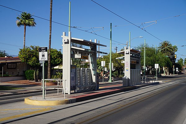 Sun Link streetcar stop