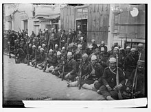 Turkish soldiers with Model 1893 rifles, circa 1914 Turkish soldiers, with their guns LCCN2014683921.jpg