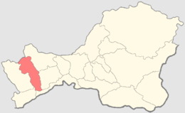 Barun-Hemtšiki kožuun Burjaatia kaardil