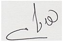 Signatur av Tzipi Livni ציפורה מלכה לבני